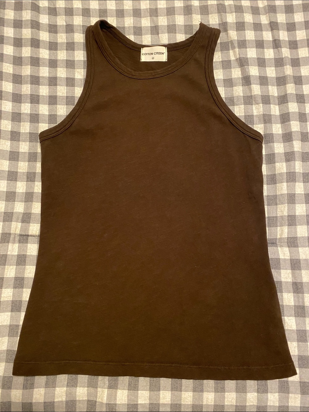 Cotton Citizen Brown Racerback Tank